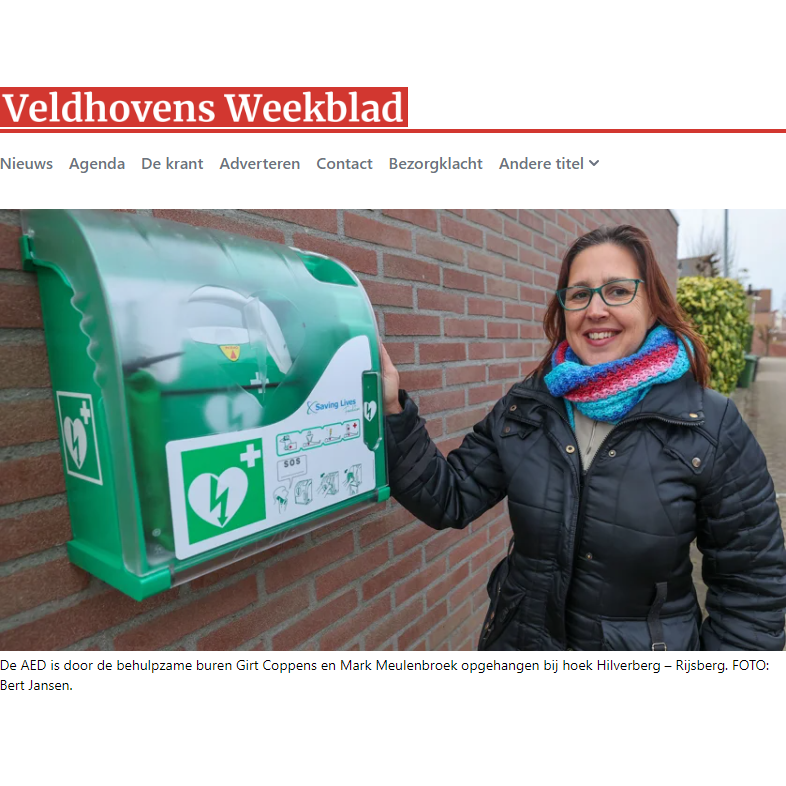 AED donation to Veldhoven